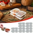 thumbnail image 1 of 10Pcs Double Compartment Condiment Container Set with Lids,2-Compartment Snack Containers for Sauces,Salad Dressings and Desserts,Reusable,Great for Restaurant Takeout,Travel,School and Home Use, 1 of 8