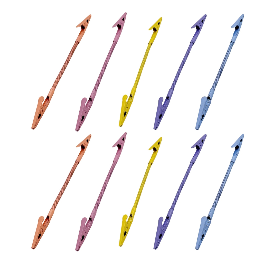 Versatile Rotating Clips 10Pcs Double Headed Metal Jaw Clips Rotating Note Memos Photos Holders ...