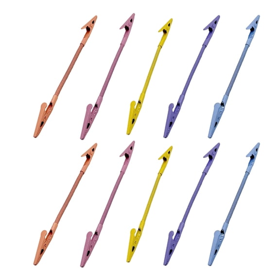 10Pcs Double Headed Metal Jaw Clips Rotating Note Memos Photos Holders Clip