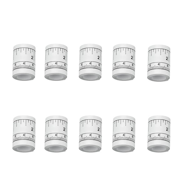10Pcs Double Scale Adhesive Tape Measure 90cm, Sewing Table Ruler for Fabric Cutting, Inch/Centimeter Markings