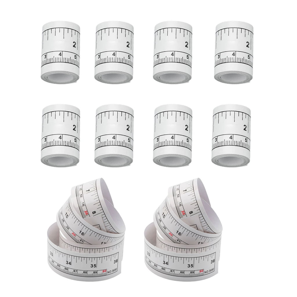 10Pcs Double Scale Sewing Measure Tape Adhesive Sewing Ruler With ...