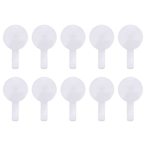 10Pcs Double Sided Answer Paddle Small Handheld Paper Whiteboards for Classroom Teaching Meeting Auction Paddles