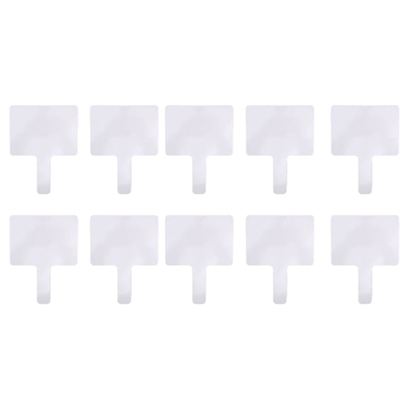 10Pcs Double Sided Answer Paddle Small Handheld Paper Whiteboards for Classroom Teaching Office Meeting Auction Paddles