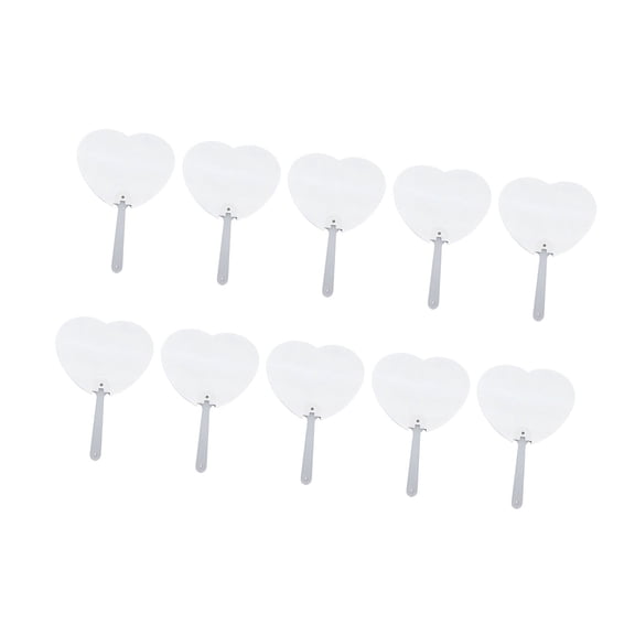 10Pcs Double-Sided Blanks Sublimations Fan for Church Functions and Personalizeds Party Accessories