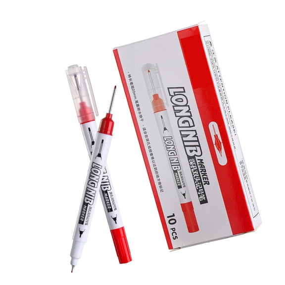 10Pcs Double Sided Markers Pen Fine and Broad Tips Quick Dry Inks for Artists Teachers Warehouse Workers