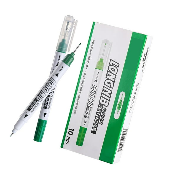 10Pcs Double Sided Markers Pen Vibrant Color Quick Dry Ink Non Toxic Ergonomic Grip Multi Surfaces Use