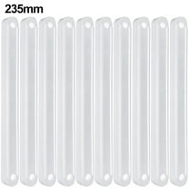 10Pcs Draw Rail Plastic Drawer Slides 180/235/298Mm Draw Runners Replacement White-180Mm