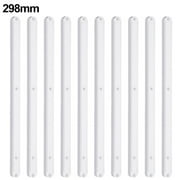 10Pcs Draw Rail Plastic Drawer Slides 180/235/298mm Draw Runners Replacement, White-298mm