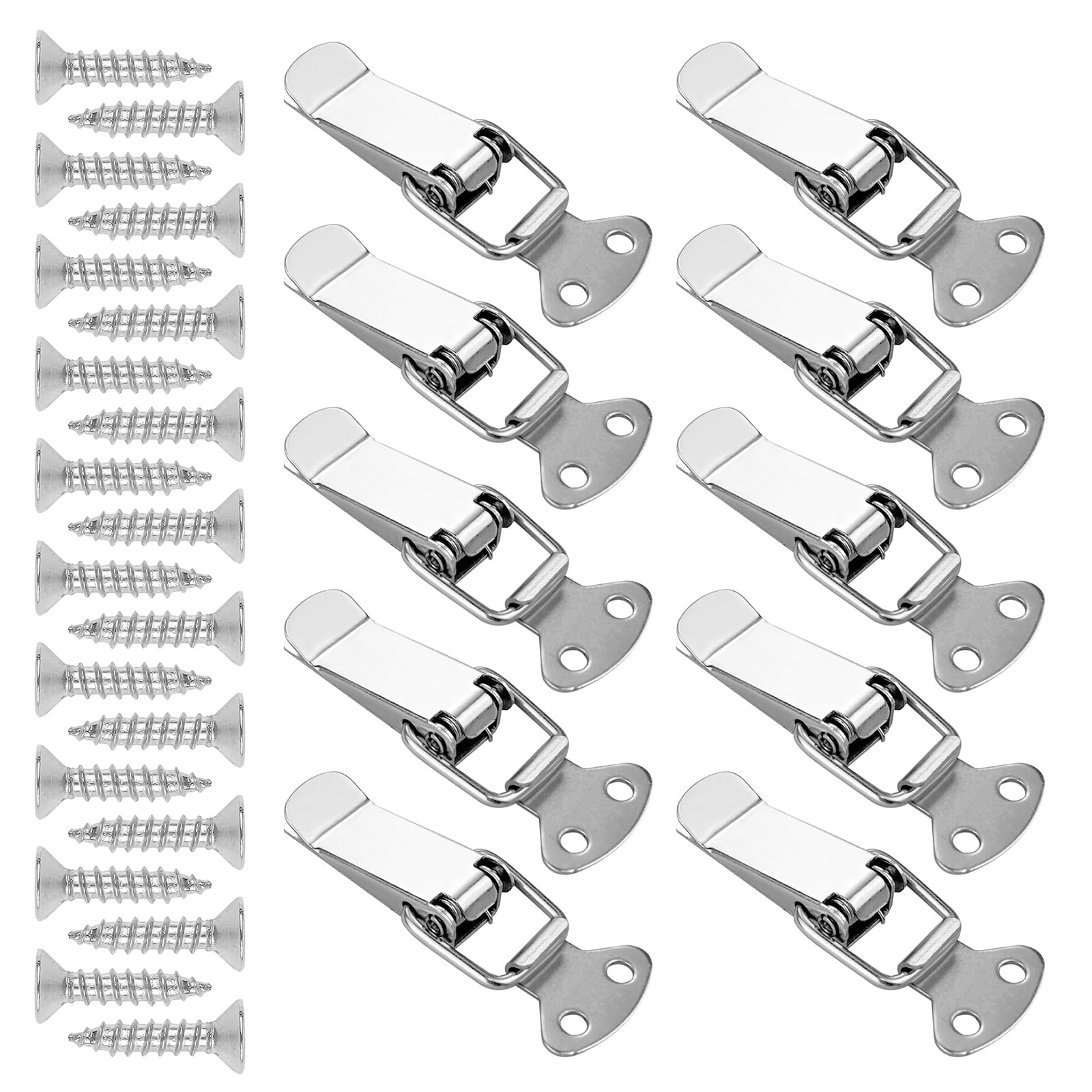 10Pcs Drawer Hasp Clasp Spring Loaded Clamp Clip Duckbill Tension Lock ...