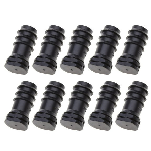 10Pcs Drip Irrigation Fittings End Plug Barbed Connector End Caps Plastic Plug