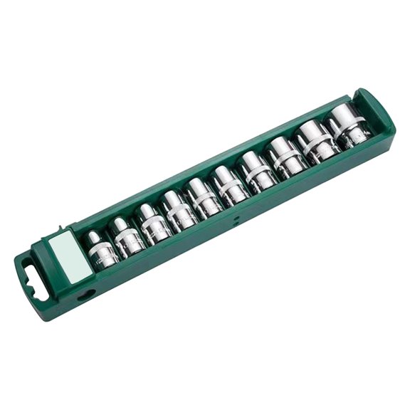 10Pcs Drives Socket Wrench Head Set for Ratchets 1/4" 3/8" Short Long Socket Nut Driver Sleeve Spanner End Repair Tool