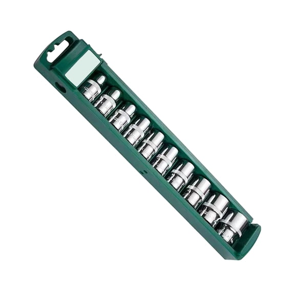 10Pcs Drives Socket Wrench Head Set for Ratchets 1/4" 3/8" Short Long Socket Nut Driver Sleeve Spanner End Repair Tool