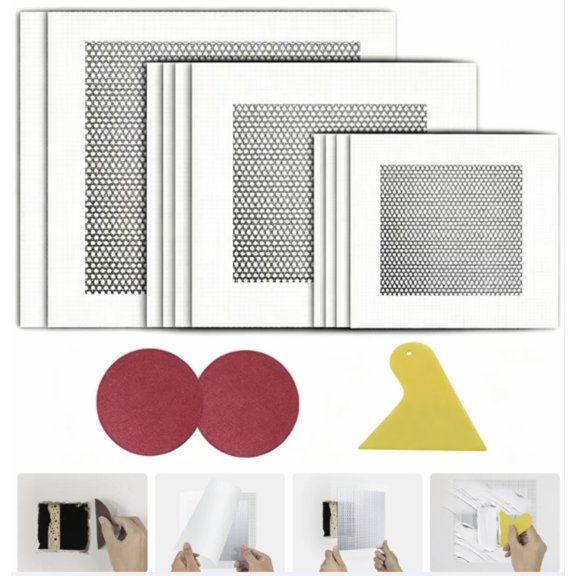 10Pcs Drywall Repair Patch Kit Hole Patching Sheetrock Repair Kit