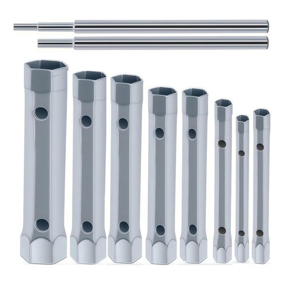 10Pcs Dual-Ended Shower Valve Socket Wrench Set Faucet Nut Removal Tool Plumbers Socket Set