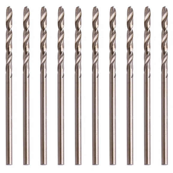 Durable Cast Iron and Hard Plastic HSS Twist Drill Bits 2mm Round Shank Titanium Coated Surface For Drilling woodworking