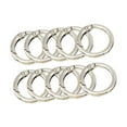 thumbnail image 1 of 10Pcs Durable Carabiner Snap Clips Organizing Accessory Buckles Connector Clasp hook Clamp for Keychain Handbag , Argent, 1 of 8