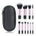 thumbnail image 1 of 10Pcs Durable Mini RT Professional Blush Brush Makeup Brush Set Makeup Tool Powder Eyeshadow Foundation BLACK HANDLE WITH BAG, 1 of 8