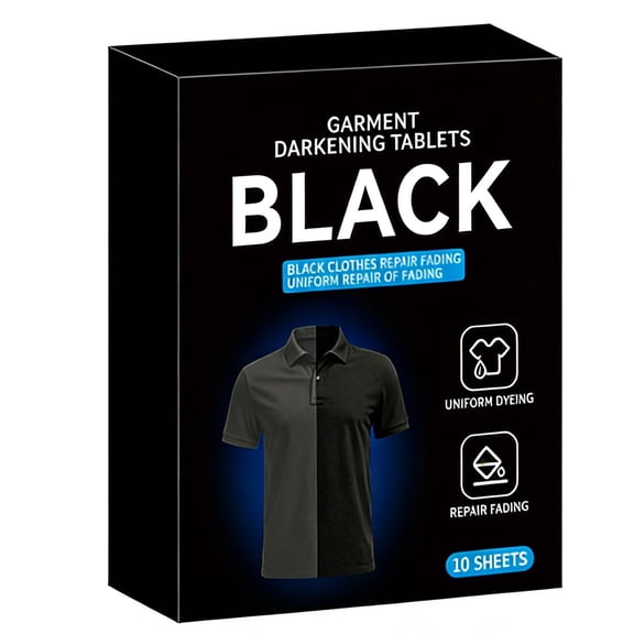 10Pcs Dye Sheets for Restoration Black Dye Dye Washing Machine Dyes Pod for Blackening Color Sheets Easy to Use Dyes for Natural Blackening Sheets