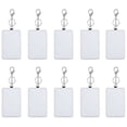 thumbnail image 1 of 10Pcs Dye Sublimation Rectangle Portable Transportation Card Holder Work Printable Keychain, 1 of 8