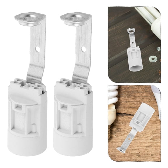 10Pcs E14 Lamp Socket Mount Compatible with European Candelabra Bulbs for Lighting Fixtures