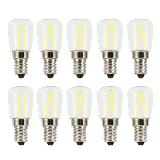 10Pcs E14 Long Filament Mini LED High Brightness Light Bulbs 1.5W