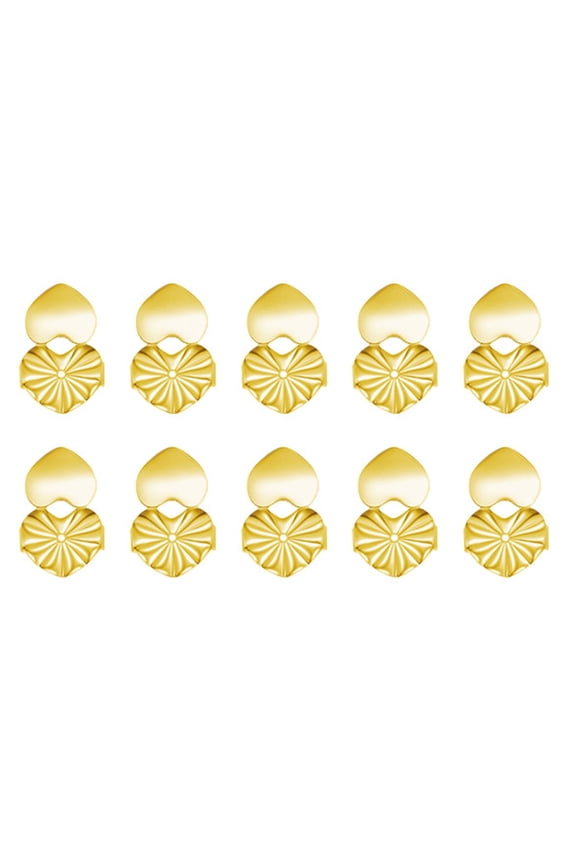 10Pcs Earring Stopper Backs for Heavy Earrings Secure And Stylish Heart Earring Backs Earplug Retainer For Heavy Earring