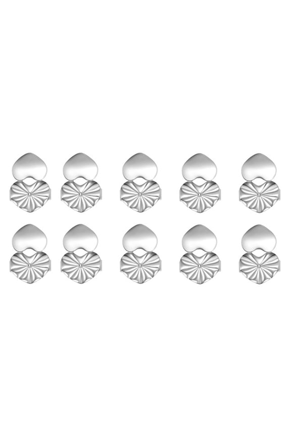 10Pcs Earring Stopper Backs for Heavy Earrings Secure And Stylish Heart Earring Backs Earplug Retainer For Heavy Earring