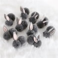 thumbnail image 1 of 10Pcs Easter Bunny Animals Mini Plush Bunny Rabbit Plush Stuffed Animals Stuffed Bunny Toys Soft Tiny Rabbit Doll Plush Hanging Pendant Ornament for DIY Easter Decorations Party(Black), 1 of 4