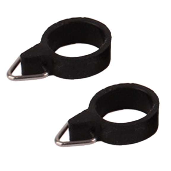 10Pcs Elastic Fishing Rod Hook Keeper Fish Poles Rubber Rings Metal Holder Fishing Rod Hook Keeper Baits Tool Accessory