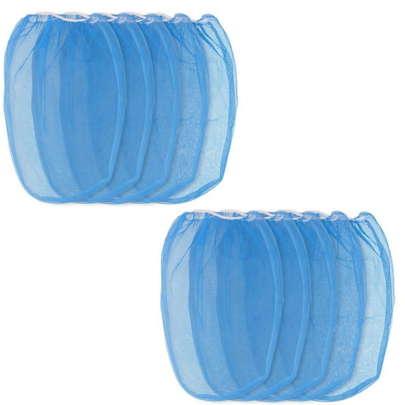 10Pcs Elastic Top Paint Filter Bags with Fine Net 5 Gallon Bucket Strainer Bags for Home Renovations and Gardening