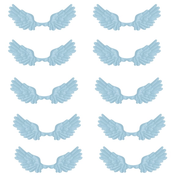 10Pcs Embossed Fabric Wing Decoration Handmade Craft Supplies for Sewing Craft Home Decoration Clothing Hair Accessories
