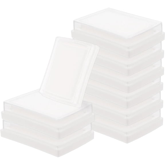 10Pcs Empty Blank Ink Pads Finger Ink Pads No Ink Fingerprint Ink Stamp Pads Sponge Stamp Pads for Ink Refill Painting Scrapbooking DIY Craft Project, 7.70X5.30X1.70CM, 16L551081S534YHENV