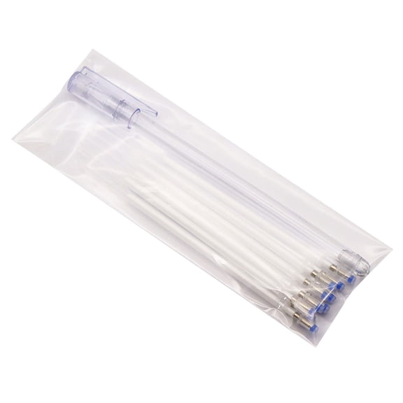 10Pcs Erasable Gel Pens Refills,Heat Erasable Pens for Fabric Disappearing Ink,Heat Erasable Fabric Marking Pens,Fabric Marking Pen for Sewing Quilting Planner Writing Diy & Tailoring,(White,6.7 in)