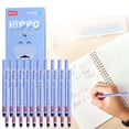 thumbnail image 1 of 10Pcs Erasable Pens, Aesthetic Cute Cartoon Animal Erasable Gel Pens, 0.7mm Medium Point Smooth Writing Pens for Journaling & Note Taking, Make Mistakes Disappear Black Ink Pens, Office Supplies, 1 of 9