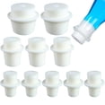 thumbnail image 1 of 10Pcs Erlenmeyer Flask Stopper Set, Silicone Plugs for Bottle Laboratory Test Tube Bungs Experiment Accessories Silicone Stoppers Suppliess - 16-18mm 5pcs, 27-31mm 3pcs, 38-41mm 2pcs, 1 of 5