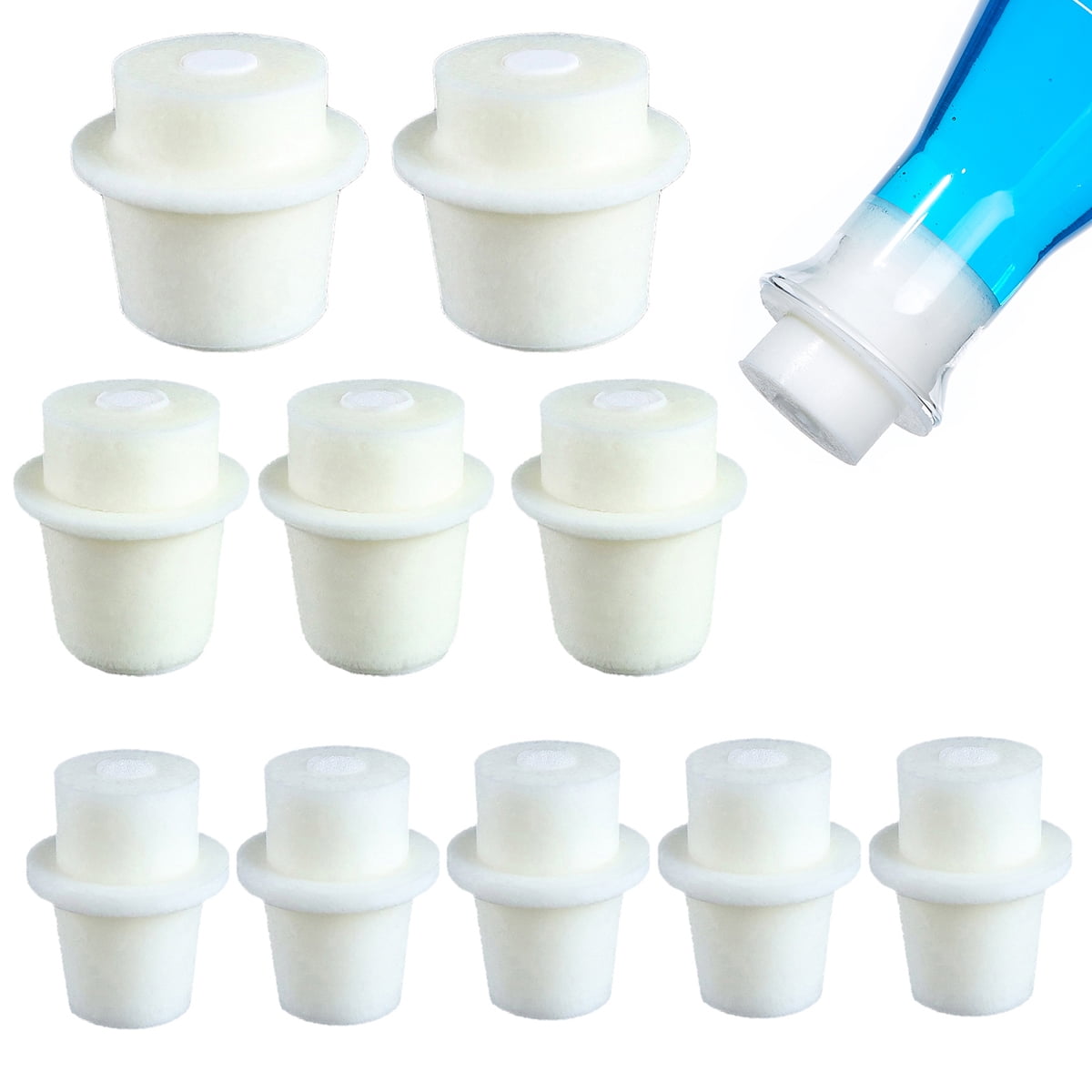 10Pcs Erlenmeyer Flask Stopper Set, Silicone Plugs for Bottle ...
