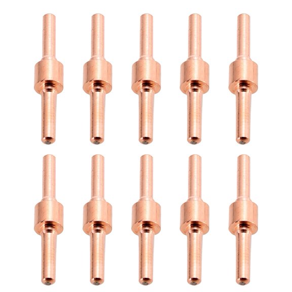 10Pcs Extended Long Tip Electrode & Plasma Cutter Nozzles For Pt31 Lg40 40A 38*4Mm Plasma Cutter Welding Tools Electrodes