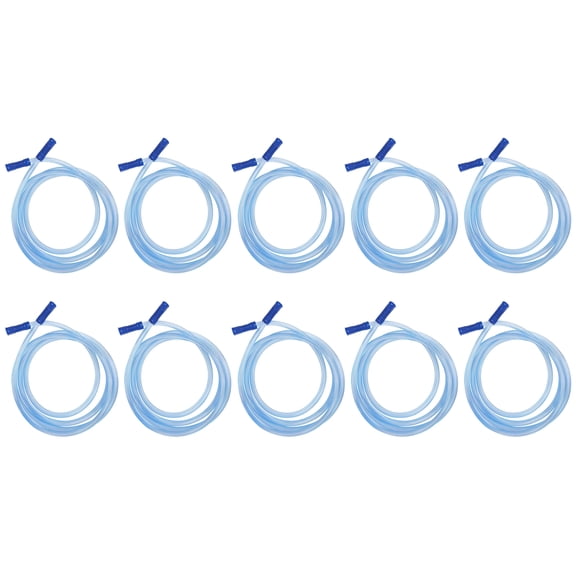 10Pcs Extended Suction Hose Replacements With 8Mm Input 80Inch Length Plastic Suction Tubing For Veterinary Devices