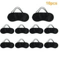 thumbnail image 1 of 10Pcs Eye Masks set, Peaoy Elastic Eye Shade Cover Dacron Sleep Mask Eye Cover for Sleeping Traveling for Women Men Teen Boys Girls,Black, 1 of 7