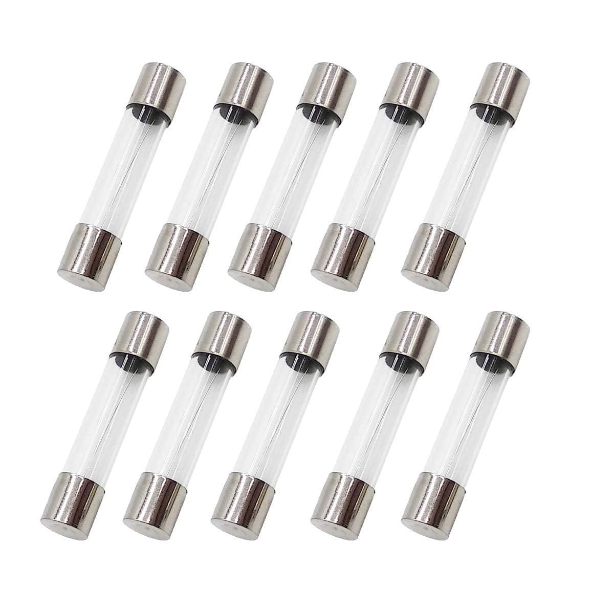 10Pcs F6AL250V 6X30MM 6A Fast Blow Fuse 6 Amp 250V F6AL Glass Fuse Fast ...