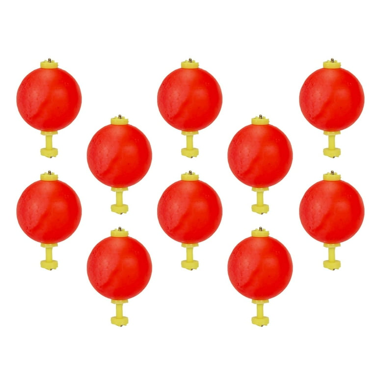10Pcs FISHING BOBBERS Floats Red Foam Float Red Floater for saltwater and  freshwater 45x33mm
