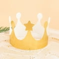 thumbnail image 1 of 10Pcs Fashion Ornament Celebration Party Hat Kids Aldult King Crowns Paper Crown Cap Prince Princess Hats Birthday Hat A, 1 of 8