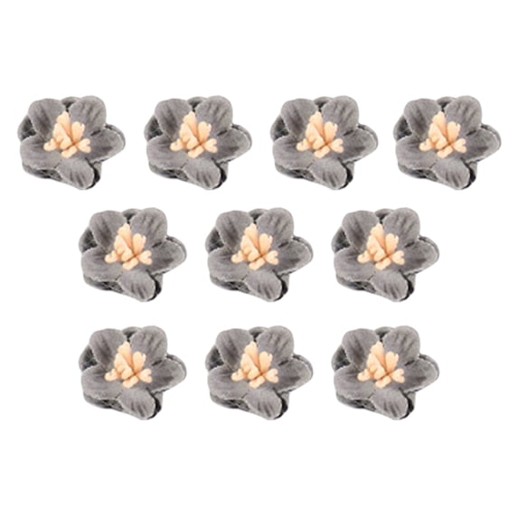 10Pcs Faux Flower Head Beautiful Multi-purpose DIY Clothing Accessories Fake Flower Head for Handicrafts