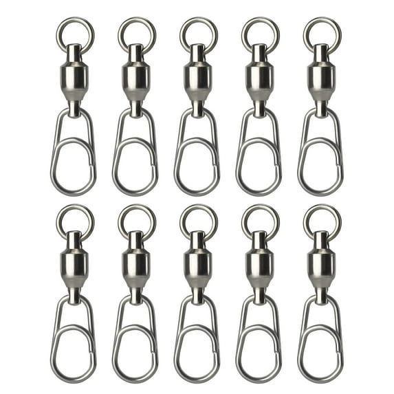 10Pcs Figure-Eight Ring Connectors High Stability Sturdy Small Size Fishing Gear Fishing Connector for Outdoor Fishing
