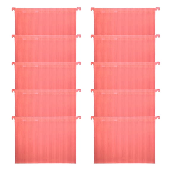 10Pcs Filing Cabinet Folder Letter Size Suspension Files with Tabs, File Storage Bag for File Organization