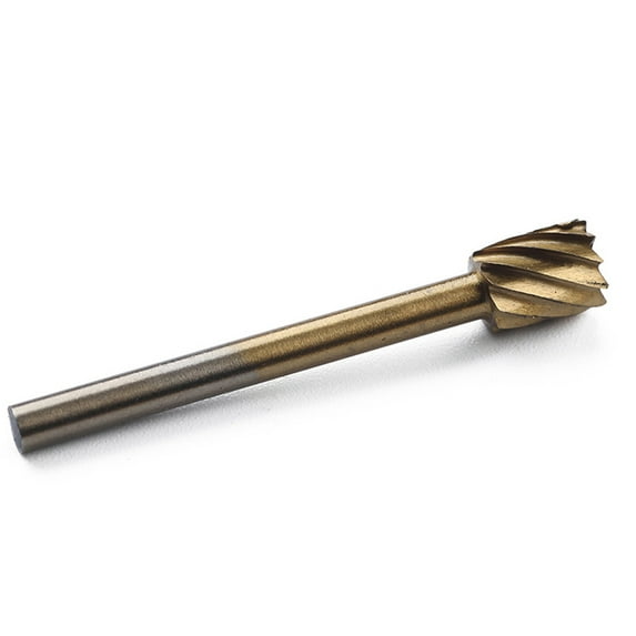 10Pcs Fine Needle Rotary Files Titanium Drill Bits Gold 10 Pcs/Set Hss Titanium Dremel Routing Rotary Milling Rotary File Cutter Wood Drill Bit, Dusknt Hardware Drill Bits Clearance! 10 Drill Bits