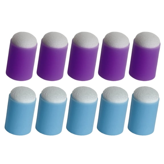 10Pcs Finger Sponge Daubers Finger Painting Sponge Craft Drawing Sponge Dauber for Painting Art Card Making