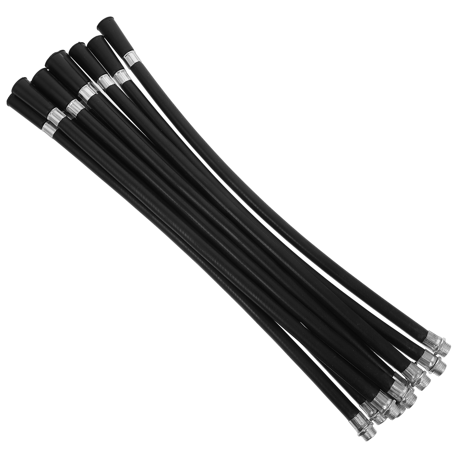HOMSFOU 10-Pack Replacement Fire Extinguisher Hoses – Plastic, 50cm, Black, Suitable For 4kg Extinguishers