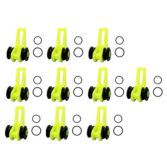 10Pcs Fishing Hooks Keeper Fishing Pole Hook Keeper for Hook Professional Fishing Accessories Tools Easy Adjustable Fishing Rod Hook Keepers green