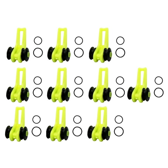 10Pcs Fishing Hooks Keeper Fishing Pole Hook Keeper for Hook Professional Fishing Accessories Tools Easy Adjustable Fishing Rod Hook Keepers green